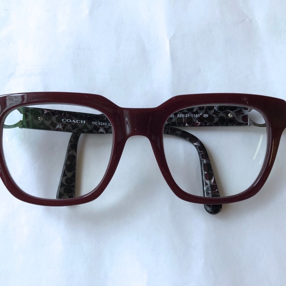 Coach HC8240 eyeglasses frames burgundy large lens - Picture 1 of 7